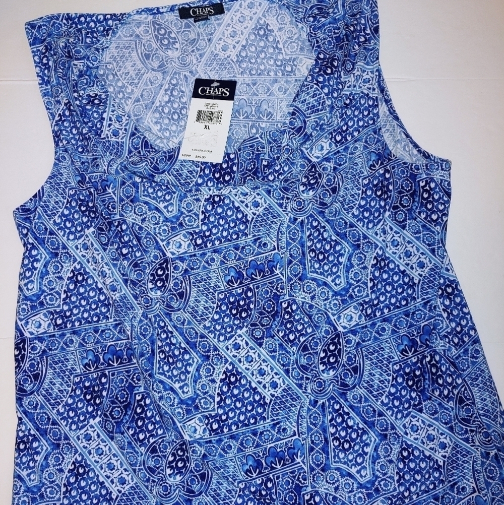 NWT Chaps Cowl Neck Top XL